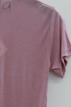 BASERANGE Classic Bamboo Fiber and Cotton Slim Fit T-shirt Series Collection Round Neck Bottoming Shirt France BAS-TOCT-BL-AU24-ZI Purple